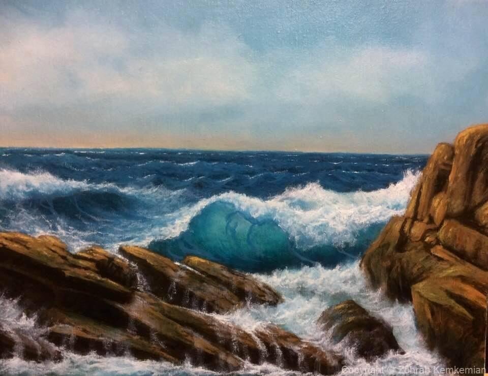 2017 Evening waves at the coast