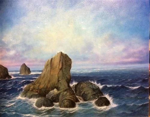 Evening by the coast