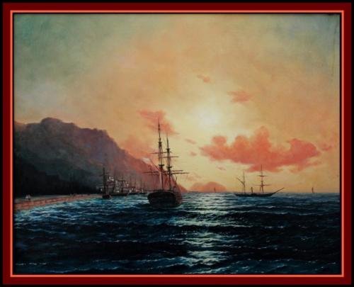 1984 Sunset, calm Coast (2)